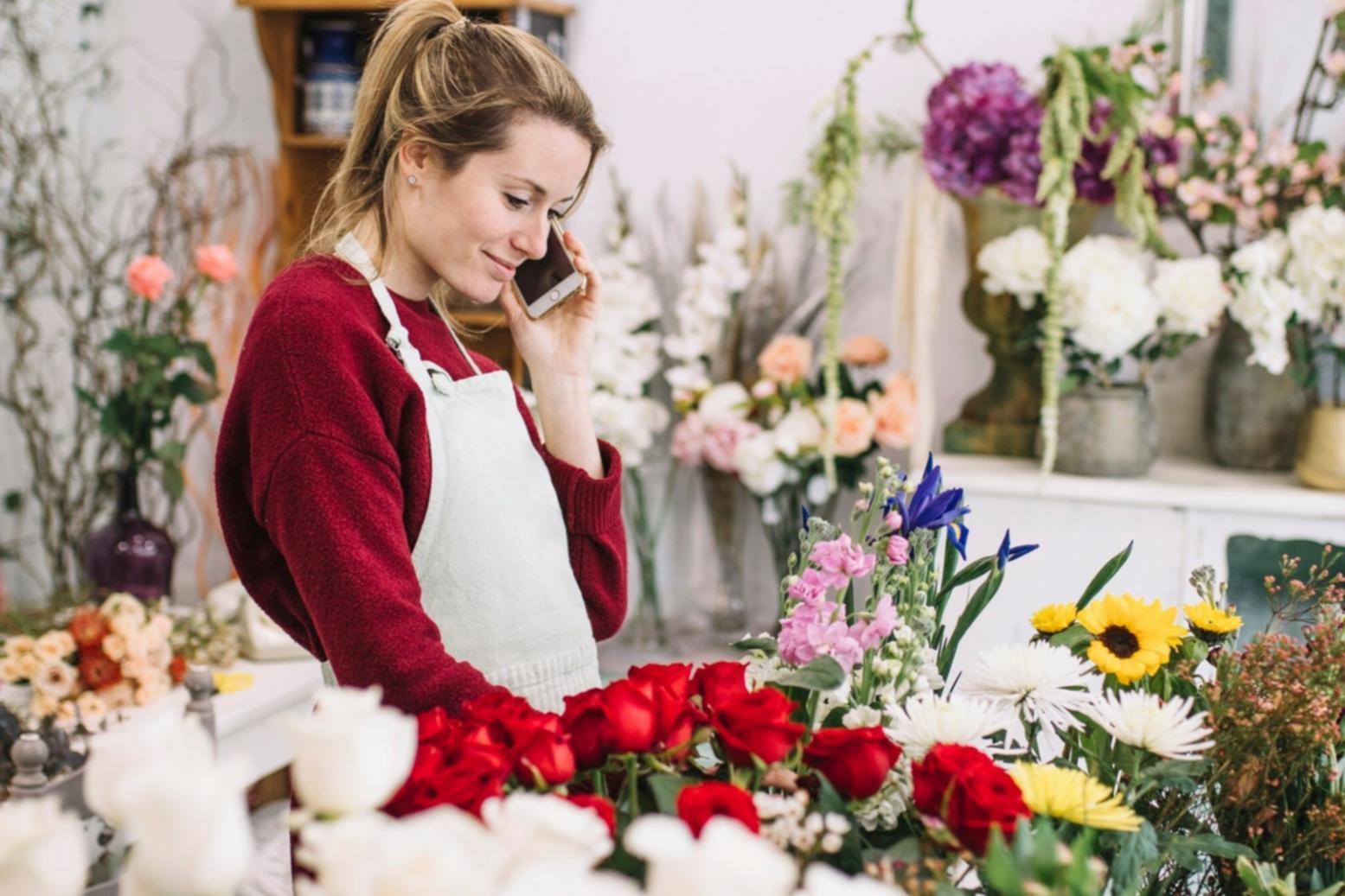 Session pratique de formation en floristerie